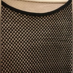 Black fishnet maxi bodycon dress